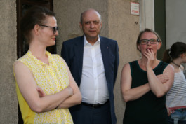 Emily Artmann, Bezirksvorsteherin-Stellvertreter Pschirer Robert und Ulrike Tauss 